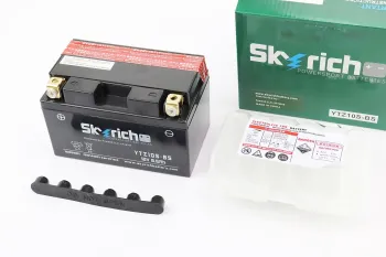 Аккумулятор 8,6Аh МОТО YTZ10S-BS (кислотный, сухой) 150/87/93мм Skyrich (31173)