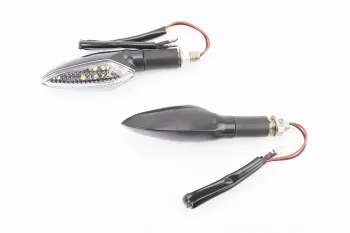 Поворот діодний RACING чорний малий, 2шт Китай (33115)