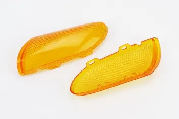 Suzuki LETS-III - стекло поворотов передних к-кт 2шт, желтые Китай (33787)