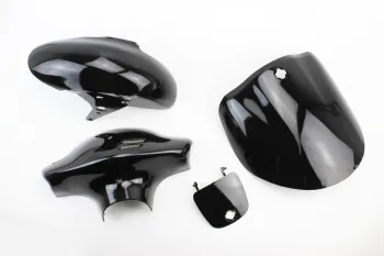 Suzuki LETS-I пластик - к-кт фарбовані 6 деталей, ЧОРНИЙ Китай (37628)