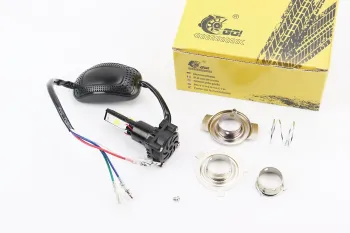 Лампа фари діодний LED-4 SUPER універсальна + стробоскоп (41205)