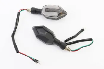 Поворот діодний на гнучкій ніжці + габарит білий LED СТРЕЛА тип 3  CYT (41233)