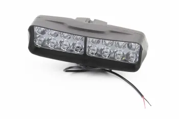 Фара дополнительная светодиодная влагозащитная - 16 LED с креплением, прямоугольная 160x50мм Китай (41264)