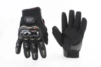 Рукавички мотоциклетні XL чорні, тип 2 PRO BIKER (41333)
