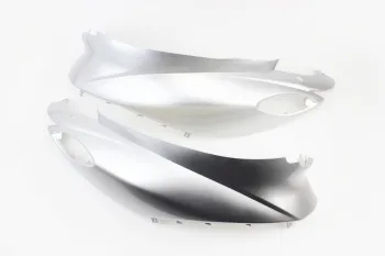 Yamaha JOG SA-36J/39J - пластик верхний боковой лев+прав к-кт 2шт, СЕРЫЙ Китай (41665)