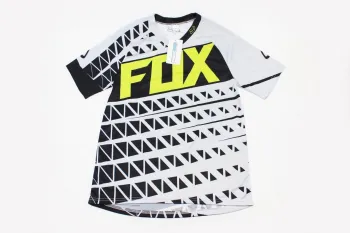 Футболка для чоловіків М, сіро-чорна, короткі рукава FOX (42342)