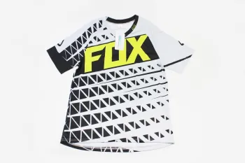 Футболка для чоловіків L, сіро-чорна, короткі рукава FOX (42352)
