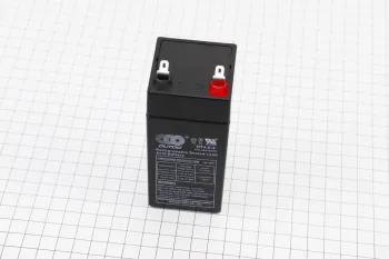 Аккумулятор OT4,5-4 - 4V4,5Ah (L48xW48xH100mm) для ИБП, игрушек и др. OUTDO (42998)