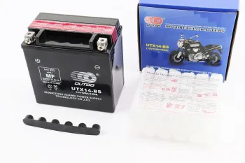 Аккумулятор 12Аh UTX14-BS кислотный (L150xW87xH145mm) OUTDO (43006)