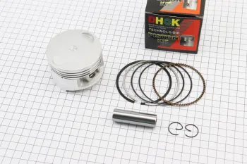 CG - Поршень, кільця, палець к-кт 300cc 70мм STD (палець 16мм), тип 2 DHOK (44109)
