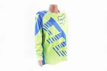 Футболка (Джерсі) для чоловіків L - (Polyester 100%) салатово-синя FOX (45021)