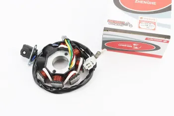 50CC4T - Статор магнето (генератора) (8 котушок роз'єм мама 3+2) висота 28мм ZHENGHE (45060)