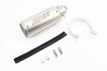 Глушник ПРЯМОТОЧНИЙ без коліна 260*90мм TUNING, Сірий (45062)