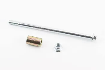 DELTA - Ось переднего колеса d10mm; L180mm + втулка, гайка, тип 2 Китай (45065)