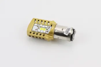 Лампа фары диодная BA20D - LED-2 (желтая) RTD (48010)
