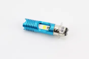 Лампа фары диодная P15D-25-1 - LED-2+1 синяя подсветка RTD (48014)