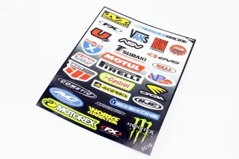 Наклейки набір 30шт MOTORSPORТ 5518 (25 х 21 см) Китай (48060)