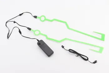Подсветка LED на мото шлем (зелёная) (56792)