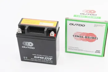 Аккумулятор Outdo 12N5L-BS(MF) кислотный (L120 x W60 x H130mm) (57052)