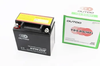 Аккумулятор Outdo YB9-BS(MF) кислотный (L135 x W75 x H137mm) (57286)