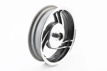 Диск передній литий MT2,15x10'' (3 променя, чорний) вісь 10мм Китай (58230)