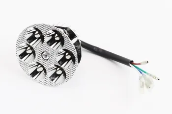 Delta - Фары круглой внутренняя часть 6-LED с подсветкой 80мм (Tuning) (66432)