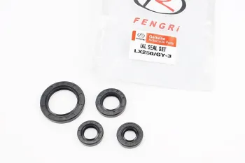 Loncin LX250GY-3 - Сальники двигуна к-кт 4шт (14x28x7; 16x28x7; 20x34x7; 34x50x7) FENGRI (80863)