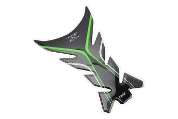 Наклейка защитная на бак топливный KAWASAKI, черный карбон TQ-007 (81436)