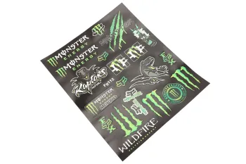 Наклейки набор светоотражающий 21шт Monster FG112 (24х30см) (81488)
