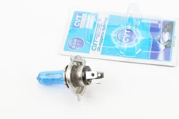 Лампа фары галоген H4 12V 35/35W синяя SUPER CYT (81502)