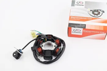 50CC4T - Статор магнето (генератора) 6 котушок, роз'єм - тато 4+1, висота 31мм FENGRI (81676)