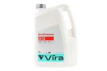 Жидкость охлаждающая (антифриз) Vira G12 (-40°C) красная, 5L (81826)