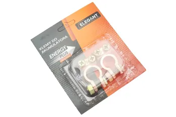 Клеммы на аккумулятор (100 552) пара + d-18mm и - d-16mm Elegant (82098)
