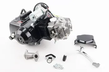 Двигатель для квадроцикла (мопедный) в сборе 110CC автомат (1 передача + 1 задняя) Китай (82661)