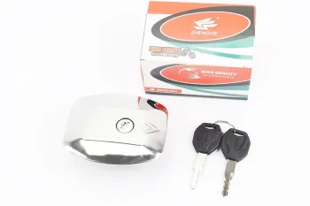 125J - Кришка паливного бака прямокутна к-кт (корпус метал) ZHENGHE (83343)