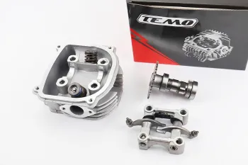 150CC4T - Головка циліндра + клапана + пастель + розподільний вал з зачепом у зборі TEMO (85123)