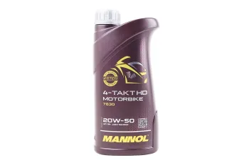 Олива мінеральна універсальна Mannol Motorbike HD 20W-50, 1L (85895)
