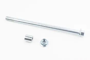 125J / V150A - Ось переднего колеса (под алюм. диск) 12mm; L210mm + втулка, гайка (86009)
