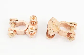 Клеммы на аккумулятор (пара + d-12,5mm и - d-11,5mm) Китай (86191)