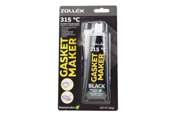 Герметик силиконовый высокотемпературный Zollex Gasket Maker BLACK (85g) черный (87943)