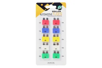 Предохранители (квадрат) плоские евро 10A-30A (10шт) к-кт (87968)