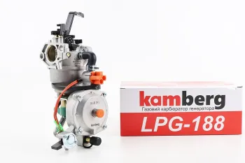 173F-190F - Газовый карбюратор LPG (пропан-бутан) для генераторов 4-6кВт (механизм рычажный) (88042)
