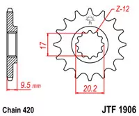 Звезда передняя JT SPROCKETS JTF1906.14 (5150)