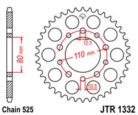 Звезда задняя JT SPROCKETS JTR1332.40ZBK (27131)