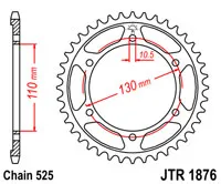 Зірка задня JT SPROCKETS JTR1876.43 (5462)