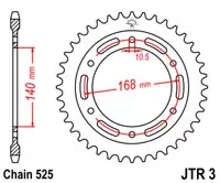 Зірка задня JT SPROCKETS JTR3.42 (5568)