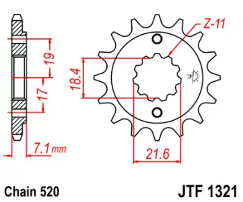 Зірка передня JT SPROCKETS JTF1321.14 (5534)