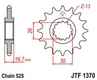 Звезда передняя JT SPROCKETS JTF1370.15 (5725)