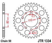 Зірка задня JT SPROCKETS JTR1334.43 (5418)