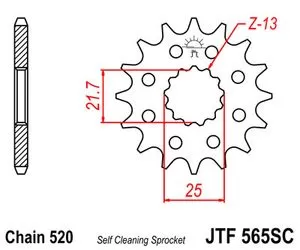 Зірка передня JT SPROCKETS JTF565.14SC (5158)